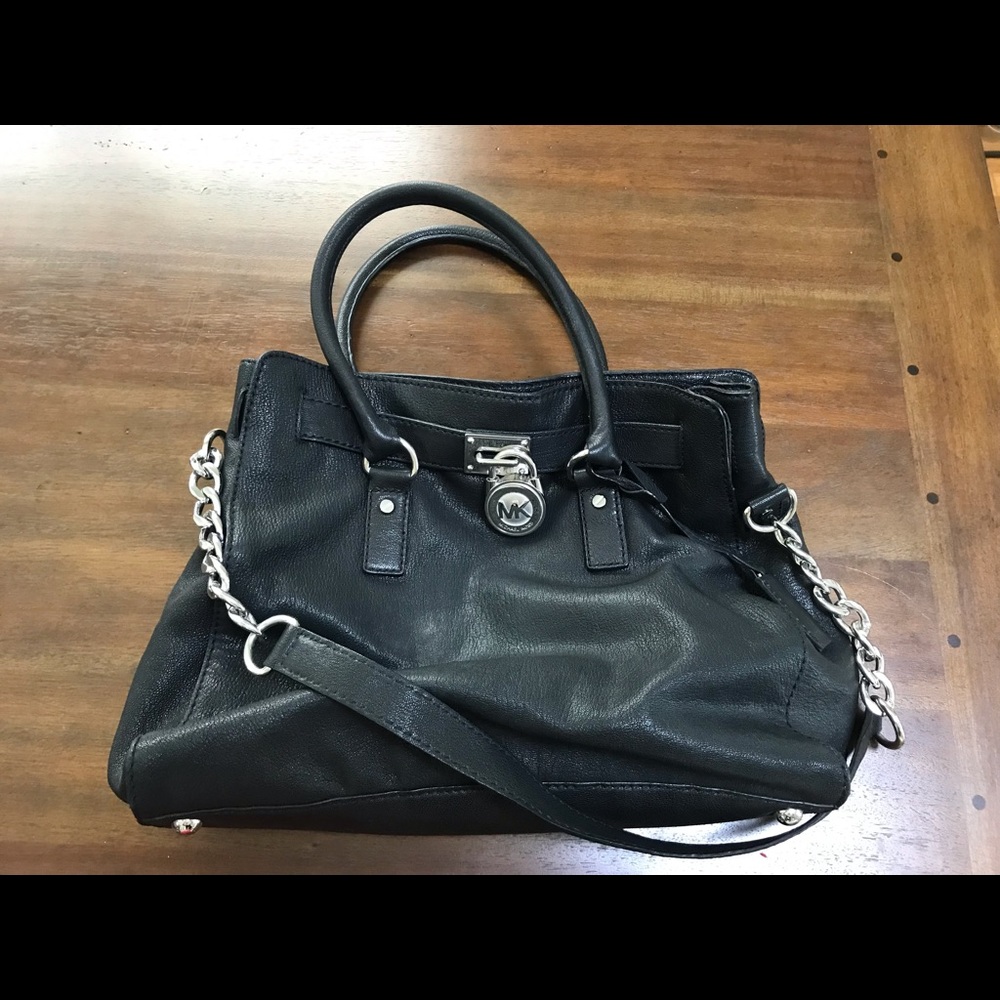 Michael Kors Hamilton leather handbag